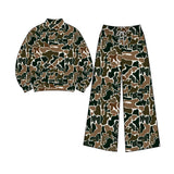 Preorder MOQ 5 pcs Each Hunting Camo Middle Neckline Yoga Adult Women's Clothes