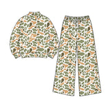 Preorder MOQ 5 pcs Each Hunting Camo Middle Neckline Yoga Adult Women's Clothes