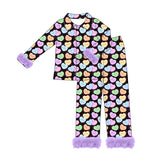 Preorder MOQ 5 pcs each Valentine's Day Love Feather Mommy And Me Pajamas Outfits（副本）