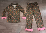 Preorder Samples each Mallard Ducks Pink Feather Mommy And Me Pajamas Outfits-2026.8.26