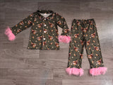 Preorder Samples each Mallard Ducks Pink Feather Mommy And Me Pajamas Outfits-2026.8.26