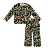 Preorder MOQ 5 Pcs Each Style Hunting Camo Scallop Edge Girls Set