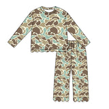 Preorder MOQ 5 Pcs Each Style Hunting Camo Scallop Edge Girls Set