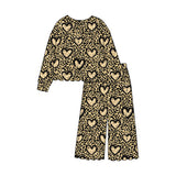 Preorder MOQ 5 pcs Each Style Valentine's Day Love Leoaprd Kids Matching Clothes