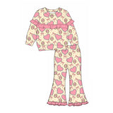 Preorder MOQ 5 pcs Each Style Valentine's Day Love Bows Kids Matching Clothes