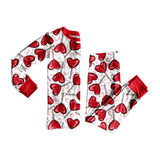 Preorder MOQ 5 pcs Each Style Valentine's Day Love Lollipops Kids Matching Clothes