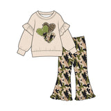 Preorder MOQ 5 pcs Each Style Valentine's Day Love Camo Kids Matching Clothes