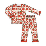 Preorder MOQ 5 pcs Each Style Valentine's Day Bows Love Strawberry Kids Matching Clothes