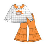 Preorder MOQ 5 pcs Each Style Baseball Bows Dots Doll Collar Kids Matching Clothes
