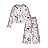 Preorder MOQ 5 pcs Each Style Happy New Year Stripe Yoga Girls Set-2026.8.20