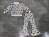 NO MOQ Preorder Samples GLP3737 Each Hunting Camo Middle Neckline Girls Clothes