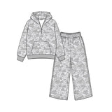 Preorder MOQ 5 pcs Each Style Hunting Camo Hoodie Girls Set-2026.8.27