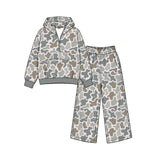 Preorder MOQ 5 pcs Each Style Hunting Camo Hoodie Girls Set-2026.8.27