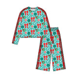 Preorder MOQ 5 pcs Each Style Christmas Santa Stripe Girls Set-2026.8.28