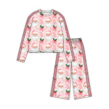 Preorder MOQ 5 pcs Each Style Christmas Santa Stripe Girls Set-2026.8.28