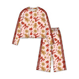 Preorder MOQ 5 pcs Each Style Christmas Santa Stripe Girls Set-2026.8.28