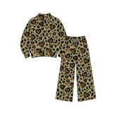 Preorder MOQ 5 pcs Each Style Valentine's Day Love Leopard Green Mommy and Me Matching Clothes