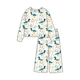 Preorder MOQ 5 pcs Each Style Mallard Ducks Girl's Jumpsuit & Scallop Edge Set Kids Matching Clothes