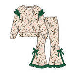 Preorder MOQ 5 pcs Each Style Hunting Duck Deer Ruffles Kids Matching Clothes