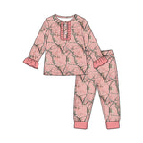 Preorder MOQ 5 pcs Each Style Hunting Leaves Kids Matching Clothes