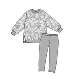 Preorder MOQ 5 pcs GLP3994 Hunting Camo Gray Yoga Girls Set