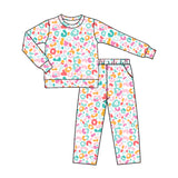 Preorder MOQ 5 pcs Each Style Colorful Leopard Kids Matching Clothes