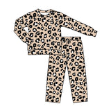 Preorder MOQ 5 pcs Each Style Colorful Leopard Kids Matching Clothes