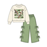 Preorder MOQ 5 pcs Each Style Mallard Ducks Bows Kids Matching Clothes