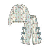 Preorder MOQ 5 pcs Each Style Mallard Ducks Bows Kids Matching Clothes