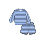 Preorder MOQ 5 pcs Each Style Colorful Stripe Yoga Girls Shorts Set
