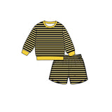 Preorder MOQ 5 pcs Each Style Colorful Stripe Yoga Girls Shorts Set