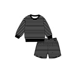 Preorder MOQ 5 pcs Each Style Colorful Stripe Yoga Girls Shorts Set