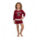 GLS0165 Vinyl School Team ALABAMA Girls Shorts Set