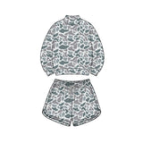 Preorder MOQ 5 pcs Each Hunting Camo Middle Neckline Yoga Adult Women's Clothes