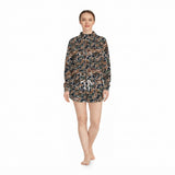 GLS0185 Hunting Camo Middle Neckline Yoga Adult Women's Shorts Set