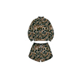 Preorder MOQ 5 pcs Each Hunting Camo Middle Neckline Yoga Girls Clothes