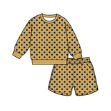 Preorder MOQ 5 pcs Each Colorful Dots Adult Women's Shorts Set