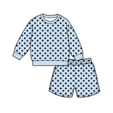 Preorder MOQ 5 pcs Each Colorful Dots Adult Women's Shorts Set