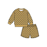 Preorder MOQ 5 pcs Each Color Colorful Dots Shorts Girls Set