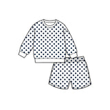 Preorder MOQ 5 pcs Each Color Colorful Dots Shorts Girls Set