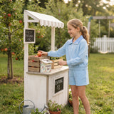 GLS0226 Solid Color Cotton Blue Plaid Polo Pullover Girls Shorts Set