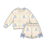 Preorder MOQ 5 pcs Each Style Easter Bunny Girls Shorts Set-2026.8.28