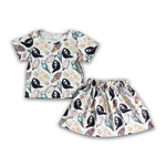 SALE GSD0100 Halloween Cartoon Girl's Skirt Set