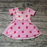 GSD0437 Sequin Apple Pink Girl's Dress