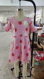 GSD0437 Sequin Apple Pink Girl's Dress