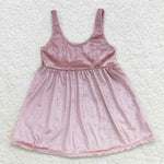 GLD0334 Pumpkin Golden velvet Girl's Dress Shirt