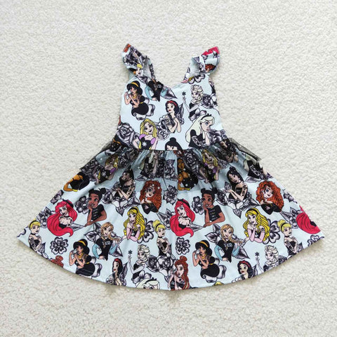 GSD0460 Cartoon Princess Tulle Girl's Dress