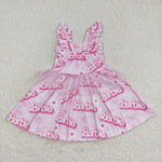 GSD0463 Pink Tulle Girl's Dress