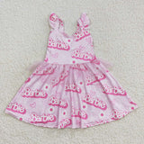 GSD0463 Pink Tulle Girl's Dress