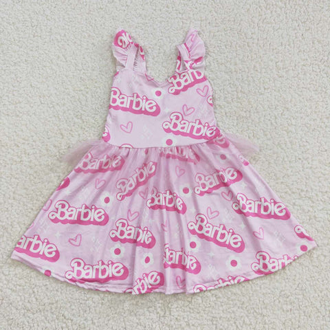 GSD0463 Pink Tulle Girl's Dress